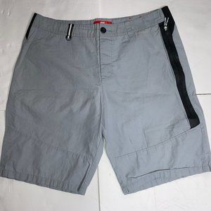 Grey Nike Shorts Nylon Material (Size 34 Waist)